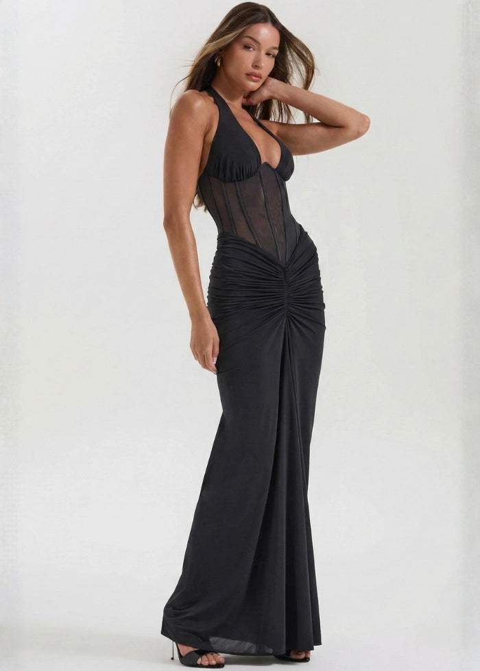 Black corset evening dress My dress studio