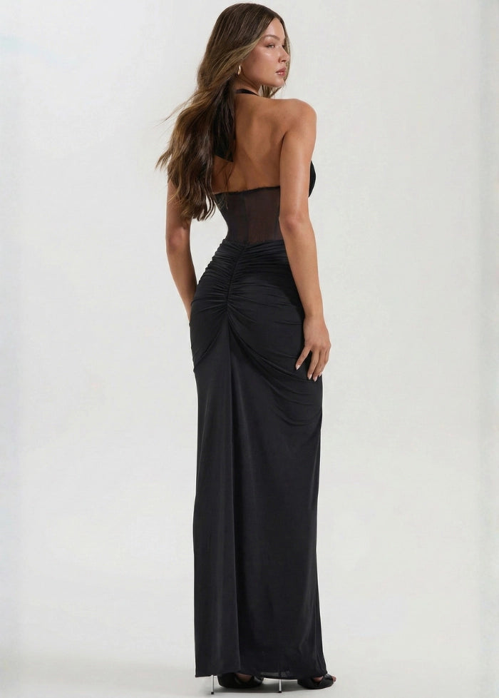 Black corset evening dress My dress studio