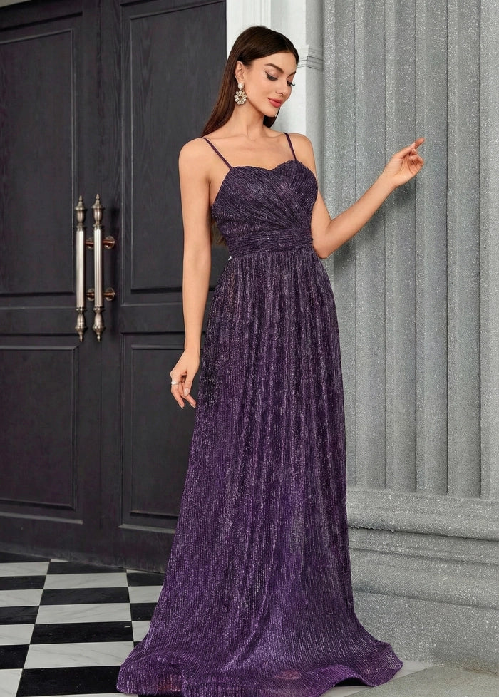 Bright purple evening dress My dress studio