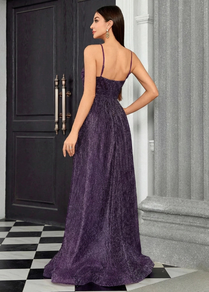 Bright purple evening dress My dress studio