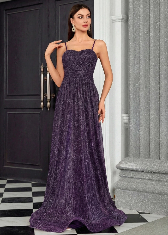 Bright purple evening dress My dress studio