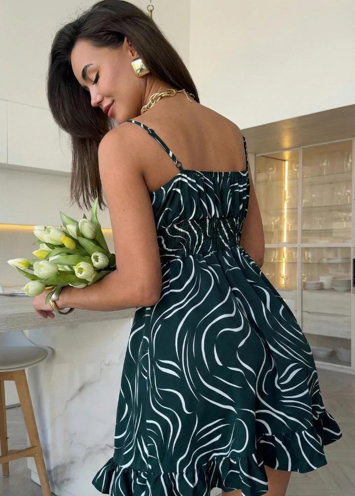 Green skater dress My dress studio