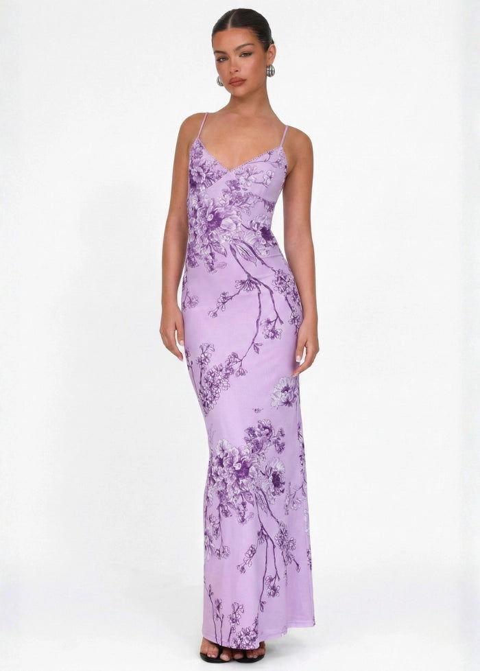 Lilac maxi dress My dress studio