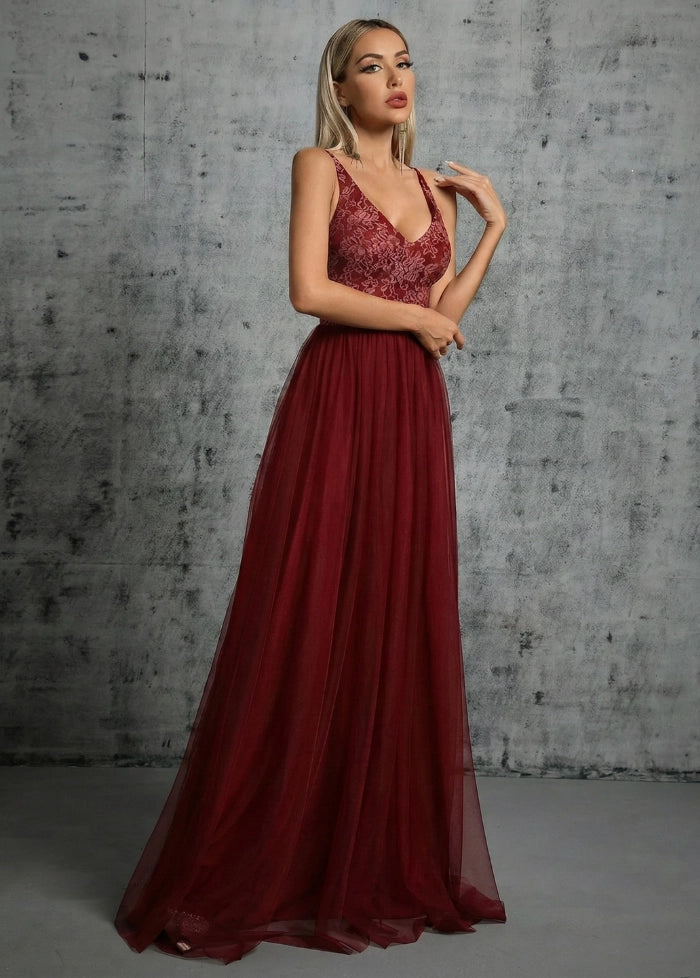 Long red ball gown My dress studio