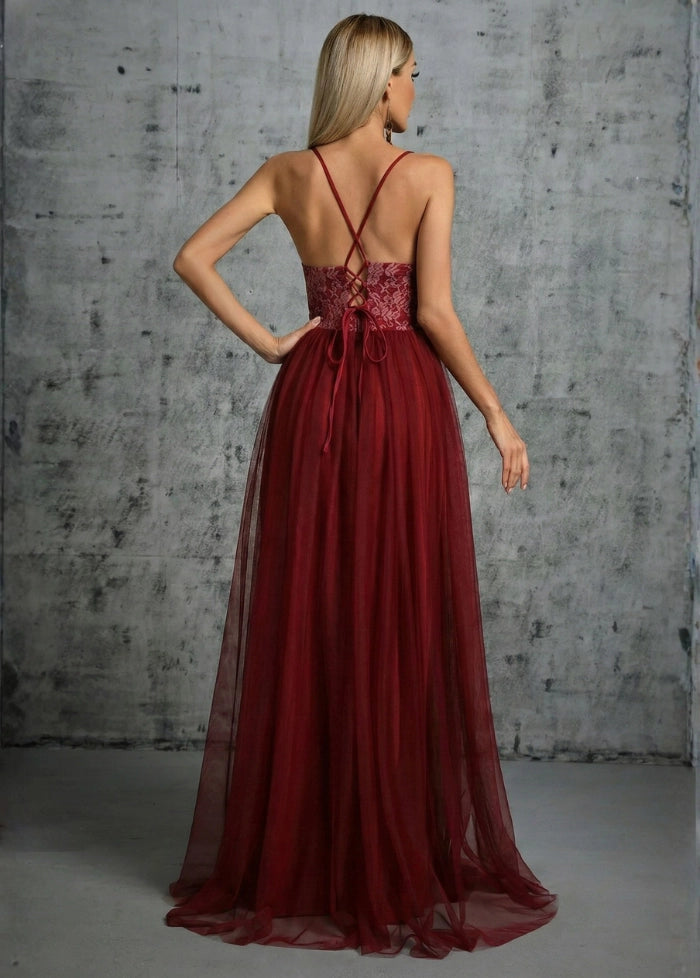 Long red ball gown My dress studio