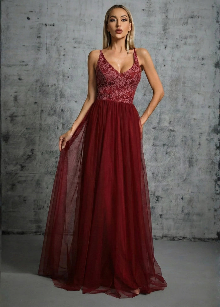 Long red ball gown My dress studio