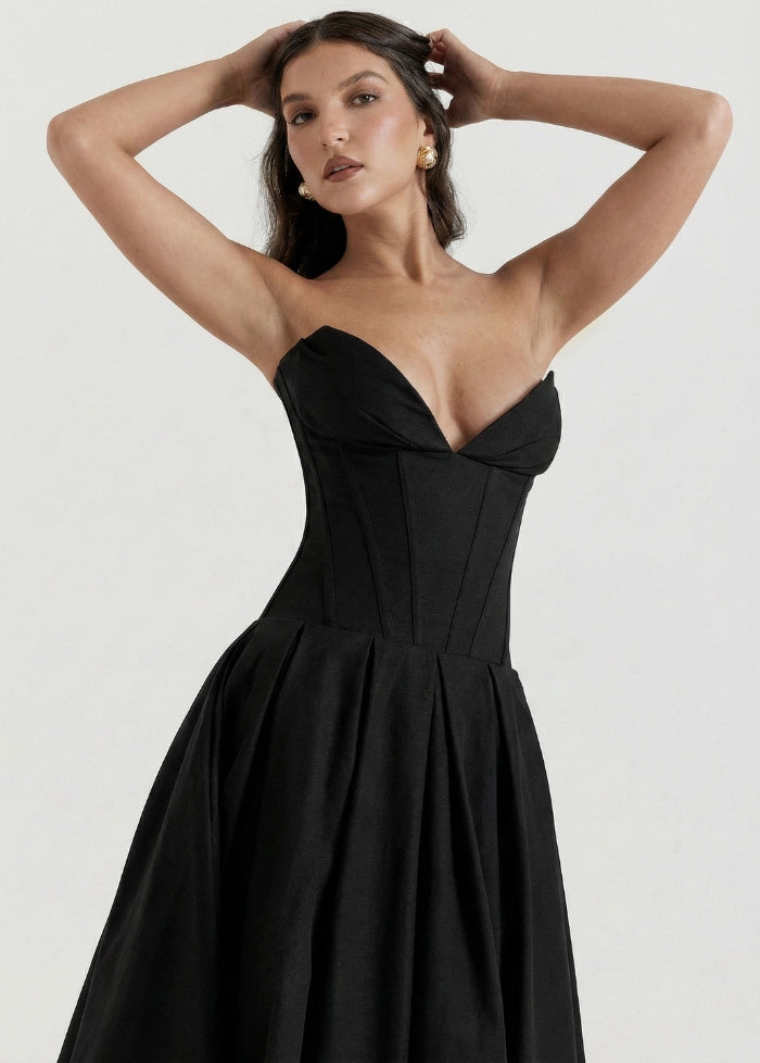 Long strapless dress My dress studio