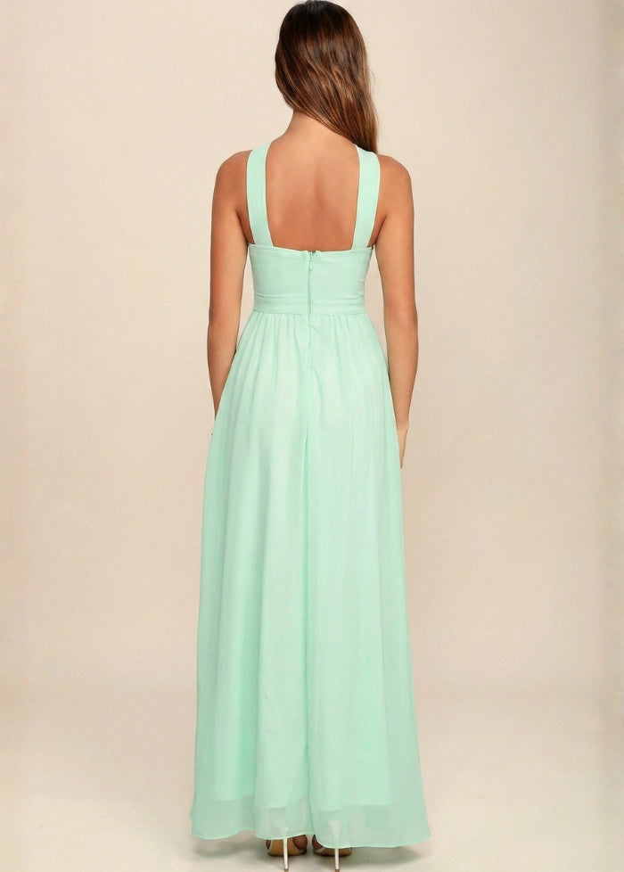 Maxi mint green formal dress My dress studio