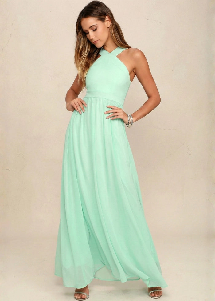Maxi mint green formal dress My dress studio