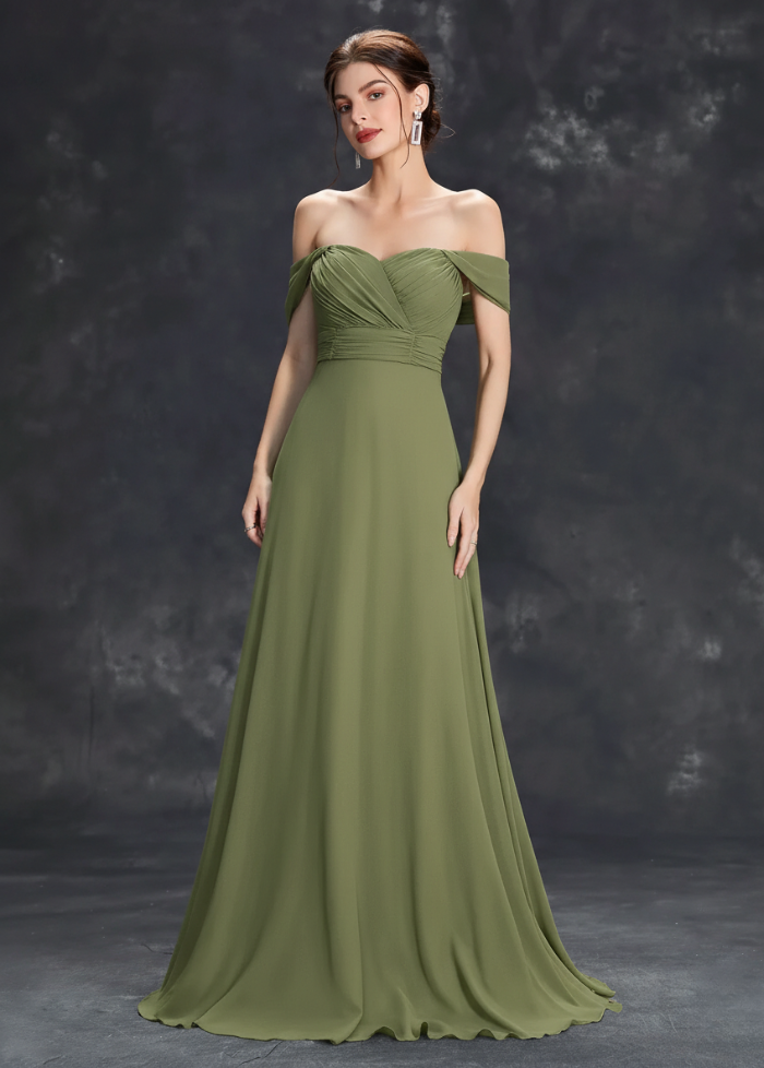Olive green bridesmaid dress My dress studio
