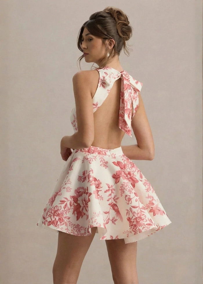 Short floral skater dress My dress studio