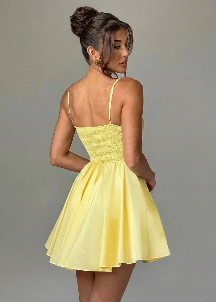 Yellow corset dress My dress studio